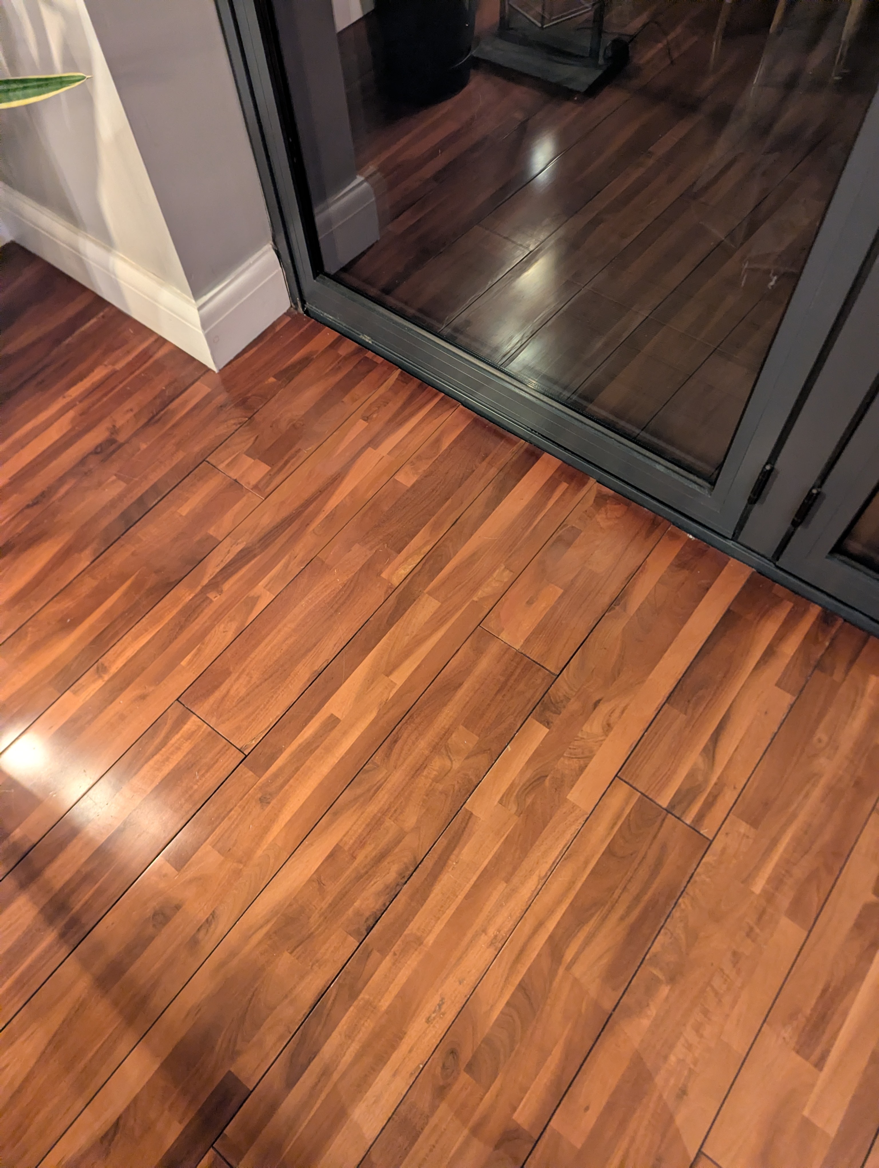 Engineered wood water damage